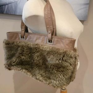 Charles and Keith Faux Fur Purse
